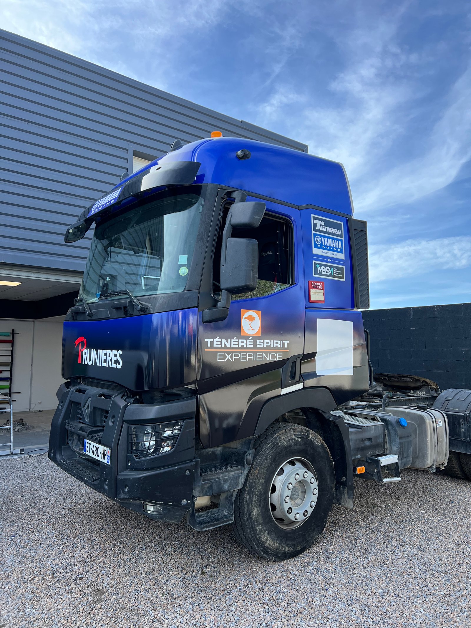 Camion Renault Ténéré Spirit Prunieres covering